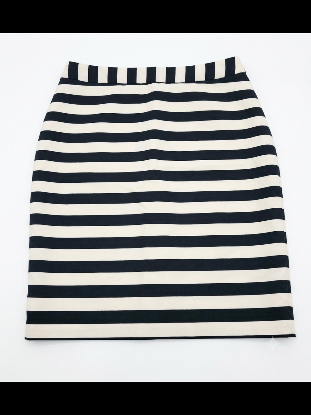 Worthington Black and White Striped Pencil Skirt